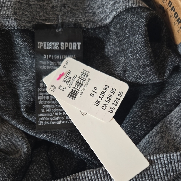 PINK Victoria's Secret High Waist Gray Shortie Shorts Size Small - Picture 4 of 5